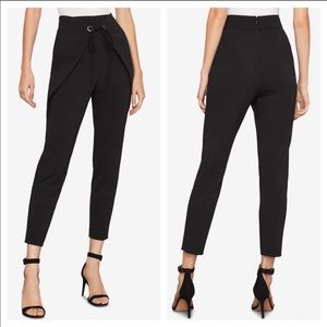 BCBGMAXAZRIA Wrap-Front Tapered Pants Sz Small